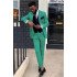 Tristan Green Chic Peaked Lapel Close Fitting Bespoke Men Suit
