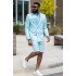 Sean Summer Double Breasted Peaked Lapel Men Suit with Short Pants