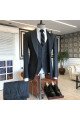 Aidan Bespoke Three Pieces Dark Gray Formal Business Men Suit