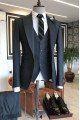 Aidan Bespoke Three Pieces Dark Gray Formal Business Men Suit