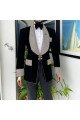 Aiden Black Velvet Shawl Lapel Best Fitted Fashion Wedding Men Suits