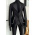 Elijah Modern Black Notched Lapel Close Fitting Men Suits