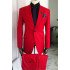 John Hot Red One Button Best Fitted Slim Fit Chic Men Suits