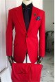 John Hot Red One Button Best Fitted Slim Fit Chic Men Suits