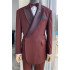 Cooper New Arrival Burgundy Best Fitted Men Suits for Party