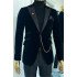 Josiah Black Two Pieces One Button Velvet Fashion Men Suits