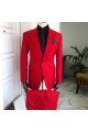 John Hot Red One Button Best Fitted Slim Fit Chic Men Suits