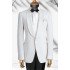 Brandon White Simple Shawl Lapel Two Pieces One Buttons Men Suits