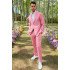 Jayden Stylish Pink Notched Lapel Men Suit