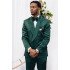 Elijah Dark Green Velvet Shawl Lapel Double Breasted Wedding Men Suit