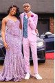 Daniel Trendy Pink Two Pieces Notched Lapel Bespoke Slim Prom Suits Daniel Trendy Pink Two Pieces Notched Lapel Bespoke Slim Prom Suits