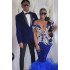 Alexander Two Pieces Velvet Shawl Lapel Blue Prom Suits for Men