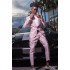 New Arrival Matthew Pink Fashion Jacquard Shawl Lapel Prom Suits