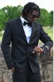 Jayden Classic Black Jacquard Two Pieces Bespok Prom Suit