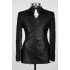 New Arrival Black Double Breasted Shawl Lapel Sparkly Wedding Suits