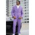 Daniel New Arrival Purple Fashion Three Pieces Bespoke Prom Suits