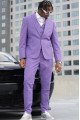 Daniel New Arrival Purple Fashion Three Pieces Bespoke Prom Suits