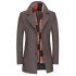 Abel Classical Chocolate Notced Lapel Winter Coat