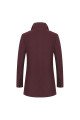 Abel Special Burgundy Notched Lapel Winter Coat