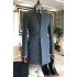 Abdul Simple Dark Gray Stand Collar Winter Coat