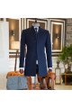 Adair Classical Dark Navy Stand Collar Winter Coat