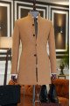 Adolph Fancy Camel Stand Collar Winter Coat