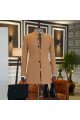 Adolph Fancy Camel Stand Collar Winter Coat