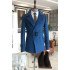 Aidan Fashion Dark Blue Notched Lapel Winter Coat