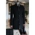 Amos Glamorous Black Stand Collar Winter Coat