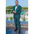 Jose Dark Green Two Pieces Shawl Lapel Bespoke Wedding Suit for Groom