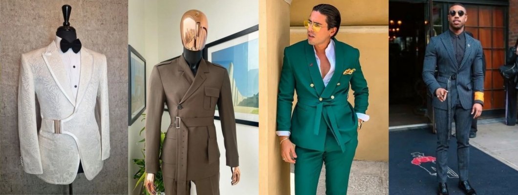 New Arrival Suits With Special Sash New Arrival Suits With Special Sash