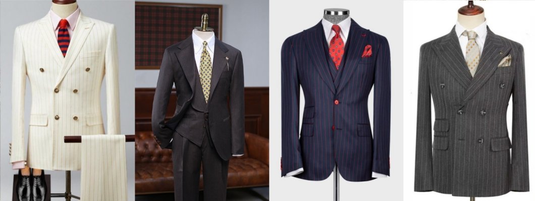 Striped Suit, Showing Professional Style