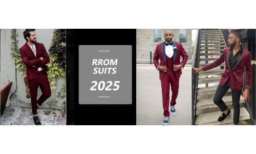 Burgundy Suits For 2025 Prom