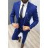 Newest Stylish Royal Blue Three Piece Prom Suits for Men