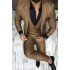 Chocolate Brown Chic Best Fitted Three Piece Prom Men Suits