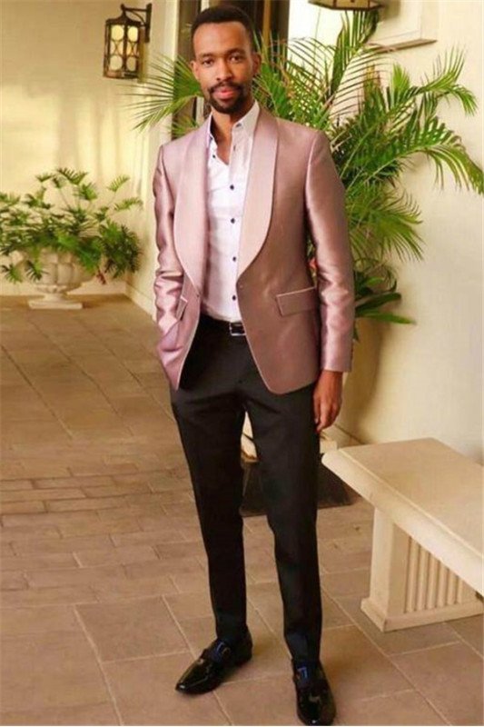 Light Pink Chic Best Fitted Casual Tuxedo for Prom
