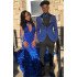 Fashion Royal Blue Shawl Lapel Prom Suits Two Pieces One buttons Tuxedo for Men