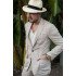 Summer Chic Khaki Linen Suit For Men | Casual Prom Dinner Groom Wedding Tuxeds