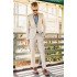 New Arrival Ivory Linen Men Suits for Wedding | 2 Piece Slim Groom Prom Suits