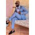 Casual Blue Men Suits | New Arrival Business Man Blazer with 2 Piece