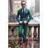 Hunter Green Best Fitted Two Pieces Stylish Prom Suits