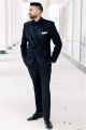Black  One buttons Shawl Lapel Three Pieces Formal Wedding Suits