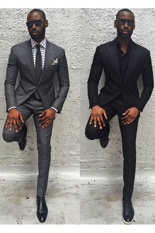 Fashion Dark Gray Best Fitted Men Suit | Formal Formal Bridegroom Wedding Suits