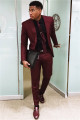 Cool Burgundy Chic Best Fitted One buttons Prom Outfits