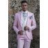 Chic Notch Lapell Groom TuxedAOS | Pink Prom Men Outfits
