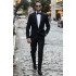 Black Business Mens Suits | Chic One buttons Wedding Suits TuxedAOS