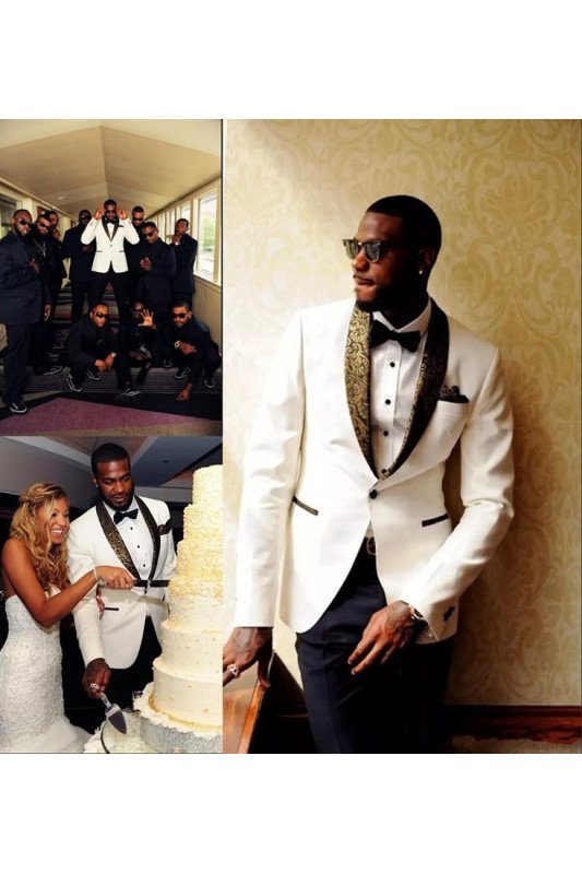 Wedding Suits Bridegroom Mens Suits | Formal Jacquard Best Men TuxedAOS