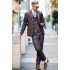 Cool Brown Chic Mens Suits | Two buttonss Formal Business Suits