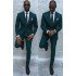 Dark Green Best Fitted Formal Mens Business Suit | Newest Peaked Laple Prom Suits