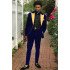 Royal Blue Best Fitted Velvet Men Suits | Two-Pieces Prom Outfits for Men